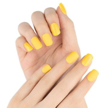 shumee PRESS ON NAILS TIPS 72 YELLOW GLOSS IN MAT CLASSIC