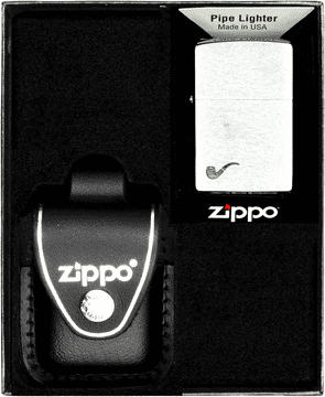 shumee Darilni set za vžigalnik ZIPPO PIPE CHROME BRUSHED št. 3