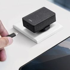UNIQ 18W UNIQ Power Delivery USB-C stenski polnilnik črne barve