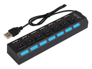 shumee 86-073# USB razdelilnik wt.a-7xgn.a hub-06 črne barve