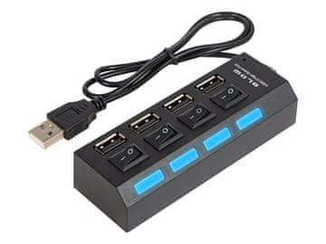 shumee 86-075# USB razdelilnik wt.a-4xgn.a hub-07 črne barve