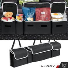 shumee Alogy organizator za avto, torba za prtljažnik, etui za telefon, knjiga, pijača, robčki, črne barve
