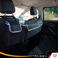 shumee Alogy organizator za avto, torba za prtljažnik, etui za telefon, knjiga, pijača, robčki, črne barve