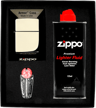 shumee Darilni set vžigalnikov ZIPPO HIGH POLISH CHROME ARMOR št. 1
