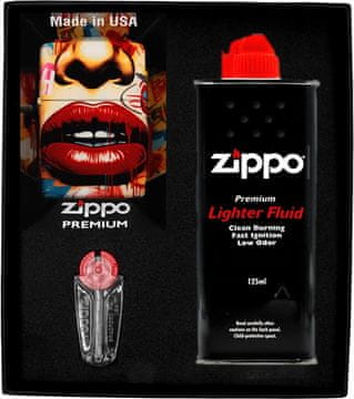 shumee Komplet vžigalnikov Zippo STREET ART FACE DESIGN darilo št. 1