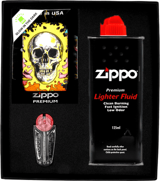 shumee Darilni set 3 vžigalnikov ZIPPO SKULL DESIGN št. 1