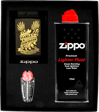 shumee Komplet vžigalnikov Zippo HARLEY DAVIDSON EAGLE darilo št. 1