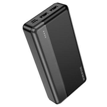 shumee Borofone BJ24A Powerbank 20000mAh, 2xUSB črn