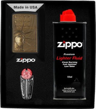 shumee Darilni set vžigalnikov ZIPPO LIBERTY & FLAG št. 1