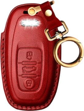 shumee Usnjen etui za avtomobilske ključe za Audi A4 A5 Q5 Q7 TT TTS S4 S5 RS4 RS5