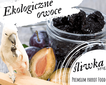 shumee Premium hrana za papige - organska sliva - za vse papige 250 g