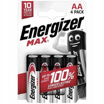 shumee Alkalne baterije Energizer MAX AA LR6, 4 kosi