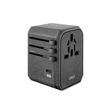 UNIQ 33W UNIQ Power Delivery Hitro polnjenje 2xUSB stenski polnilnik siv