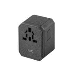 UNIQ 33W UNIQ Power Delivery Hitro polnjenje 2xUSB stenski polnilnik siv