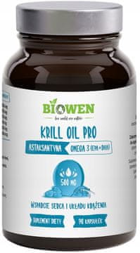 shumee BIOWEN Krill Oil Pro OMEGA ACIDS krilovo olje astaksantin 90 kapsul
