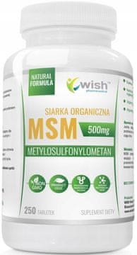 shumee Wish MSM ORGANSKI ŽVEPLOVI 500 mg 250 tablet