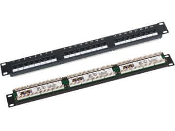 shumee Patchpanel Q-LANTEC PK-U6-1 UTP cat.6 19"" 1U 24xRJ45 LSA