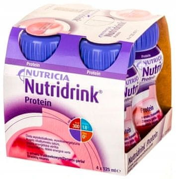 shumee Nutridrink beljakovinski okus jagode 4x125 ml