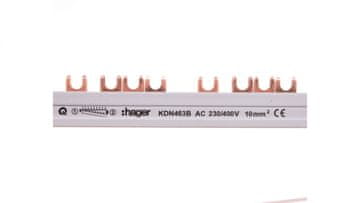 Hager 4P 63A 10mm2 viličasta zbiralka (56 modulov) KDN463B