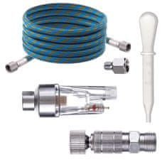 KOMPLET AIRBRUSHA 3 ŠOBE 0,2 0,3 0,5 MM CEV ODVODNI PRIKLJUČEK