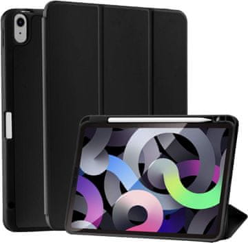 shumee ČRNI OVITEK ZA IPAD AIR 4/5 GEN 10,9 INČ Z ZAKLOPKOM IN PROSTOROM ZA PISOLO