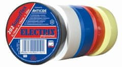 PVC električni izolacijski trak 0,19 mm x 19 mm x 20 m mavrični Electrix 202 SuperFlex pakiranje od 5 kosov