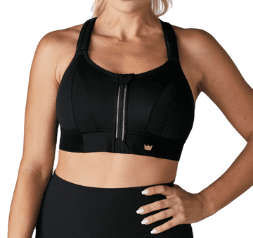 shumee ŠPORTNI NEDRČEK SHEFIT ČRN MOČNA PODPORA VISOKO NASTAVLJIV XL