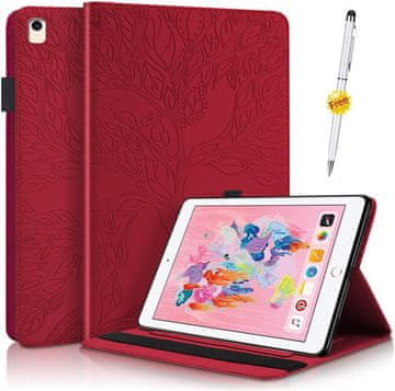 shumee OVITEK ZA APPLE IPAD 11 RDEČ EKO USNJE Z ZAKLOPKOM ZAŠČITNI DURABLE + PISOLO