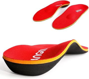 shumee ORTOPEDSKI VLOŽKI ZA ČEVLJE ZA PLOŠKA STOPALA RDEČI 3ANGNI 270mm 41/42 UK8