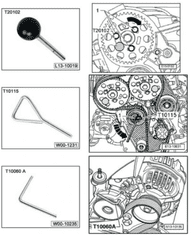 AMD TOOLS kopija ORODJA ZA ZAKLEPANJE KRMI VW POLO GOLF 5 6 SKODA SEAT VAG 1.2 1.4 1.9 2.0 TDI SDI