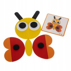 shumee Lesena sestavljanka Montessori bloki Lesena sestavljanka Igra Mozaik Logika