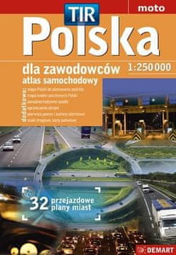 shumee Poljska za profesionalce Cestni atlas 1:250000