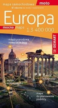 shumee Cestni zemljevid Evrope 1:3400 000