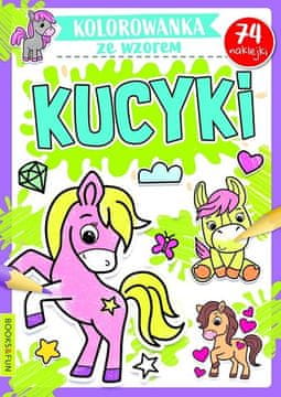 shumee Pobarvanka z vzorcem. Poniji