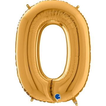 Grabo Folija balon s črko O, 66 cm, zlat
