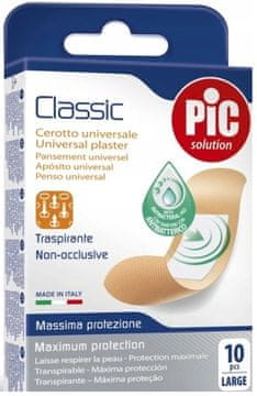 shumee PIC Classic antibakterijski obliži veliki 10 kosov