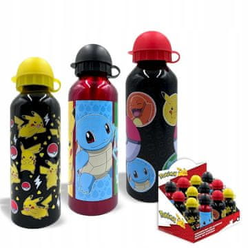 shumee Aluminijasta steklenička Pokemon 500ml PK00014 Kids Euroswan p12 3wz, mešana cena za 1