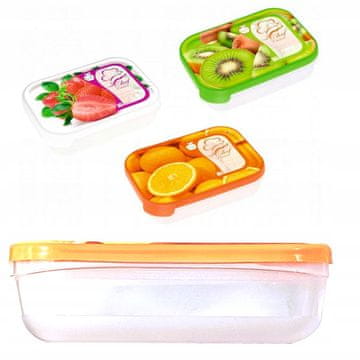 shumee POSODA ZA ŽIVILA 1.2L PRAVOKOTNA 20x15x6cm CUSINE FRUIT DESIGN HOGAR