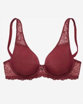 shumee H2134 LASCANA T-Shirt BH in Weinrot MEHKI NEDRČEK S SPODAJCAMI 70C