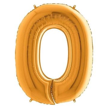 Grabo Folija balon številka 0, zlat, 66 cm Grabo