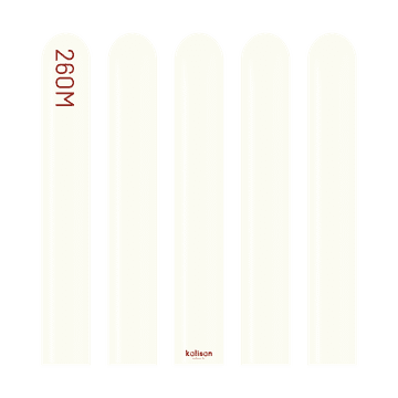 shumee 260M modelirni baloni, retro beli, 115 cm, 100 kosov.