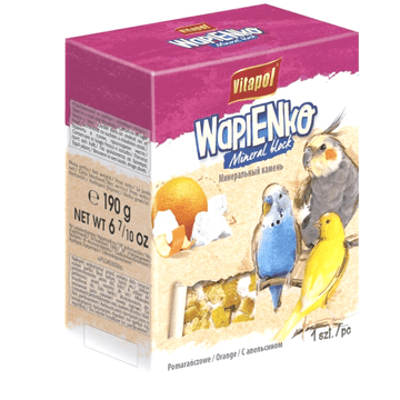 shumee Vitapol Wapenko - XL apnenčasta kocka ORANŽNA - kocka za papige 190 g