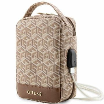 shumee Guess Organizer GCube Stripe rjava torba za MacBook