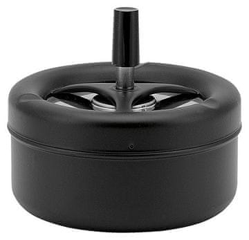 shumee Velik vrtljivi pepelnik 13cm črn