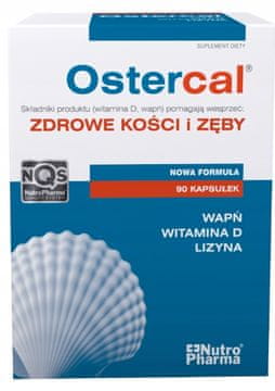 shumee OSTERCAL kalcij vitamin D kosti Nutro Pharma 90 kap