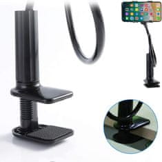 shumee Alogy Fleksibilno držalo za mizo Fleksibilno stojalo Univerzalno držalo za telefon Črno