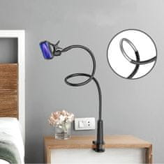 shumee Alogy Fleksibilno držalo za mizo Fleksibilno stojalo Univerzalno držalo za telefon Črno