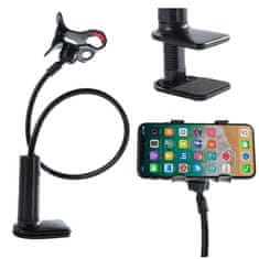 shumee Alogy Fleksibilno držalo za mizo Fleksibilno stojalo Univerzalno držalo za telefon Črno