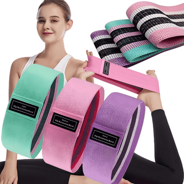 shumee KOMPLET 3 MOČNIH VADBENIH TRAKOV, TKANINSKIH TRAKOV ZA UPOR, FITNES TRAKOV