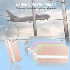 shumee 5x IDENTIFIKATOR PRTLJAŽNE OZNAKE NASLOVLJANJE OZNAKE KOVINSKA NALEPKA za LETALO